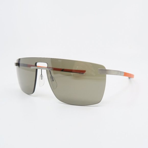 McLaren MLSUPS22 C02 Chrome/Orange/Brown Shield, New Unisex Sunglasses. - Picture 4 of 9